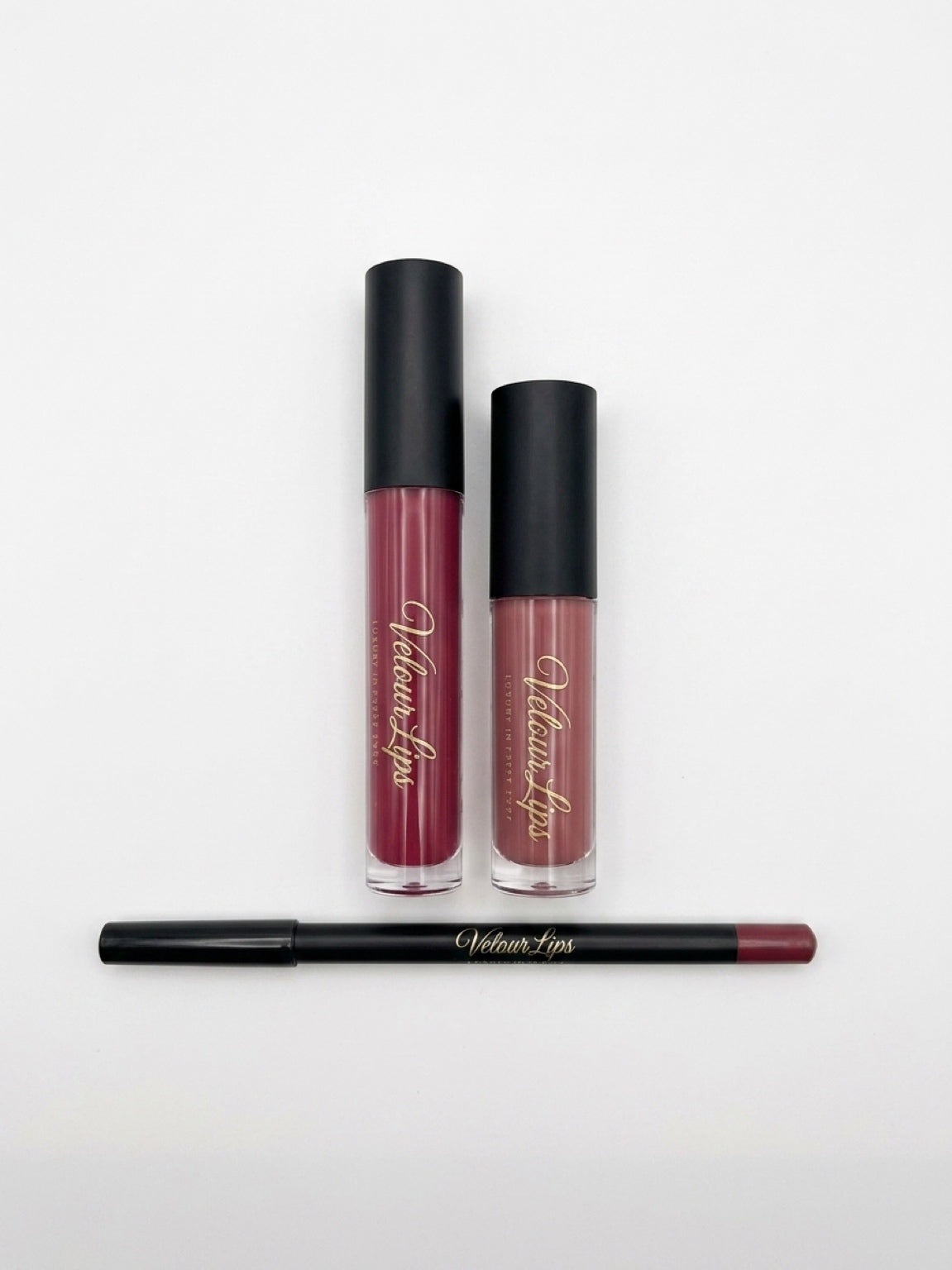 Ruby Luxe -Trio Collection Lipgloss+Lipstick